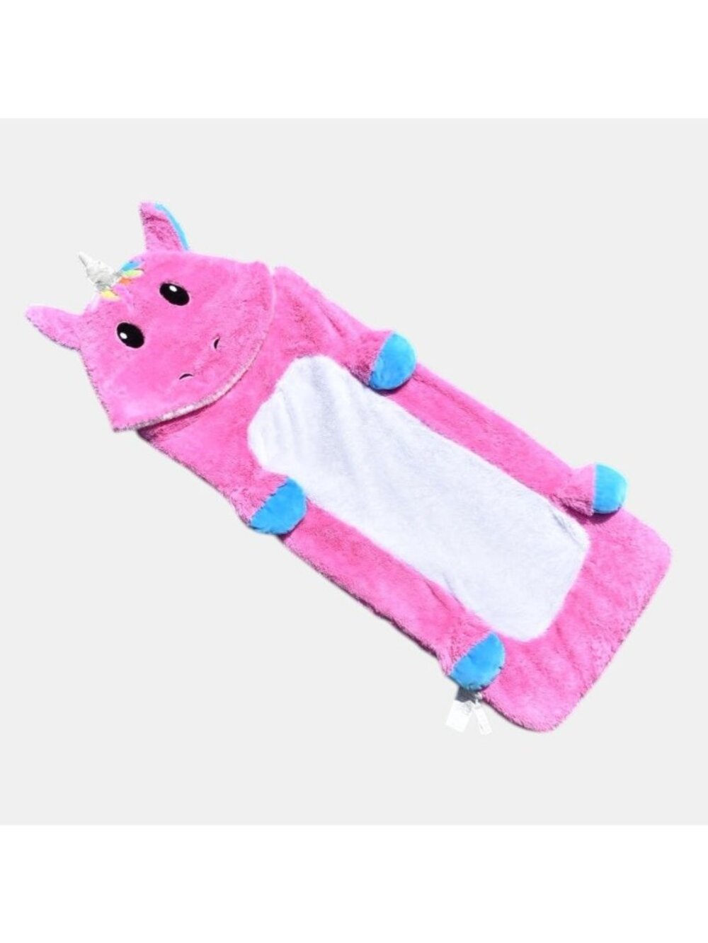 Iscream Kids Pink Unicorn Plush Sleeping Bag Hooded Fleece Slumber Party